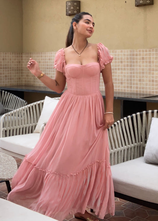 Theresa Pink Blush Dress