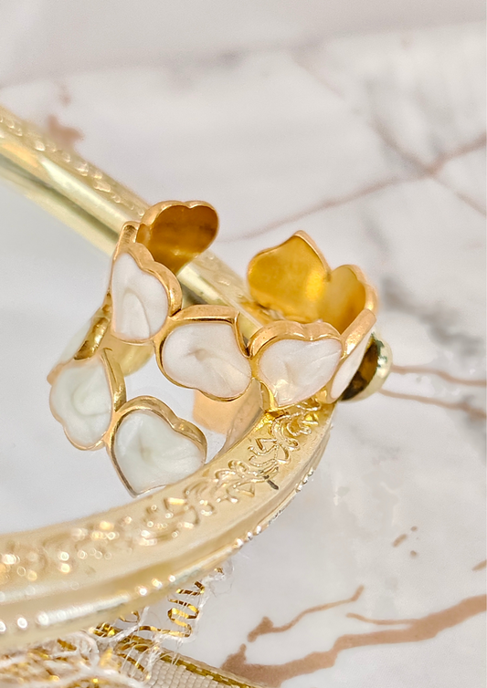 Siora Lunar Current Earrings – Elegant gold wave design earrings, Seoraajewels waterproof, anti tarnish, lightweight statement piece for casual or evening wear