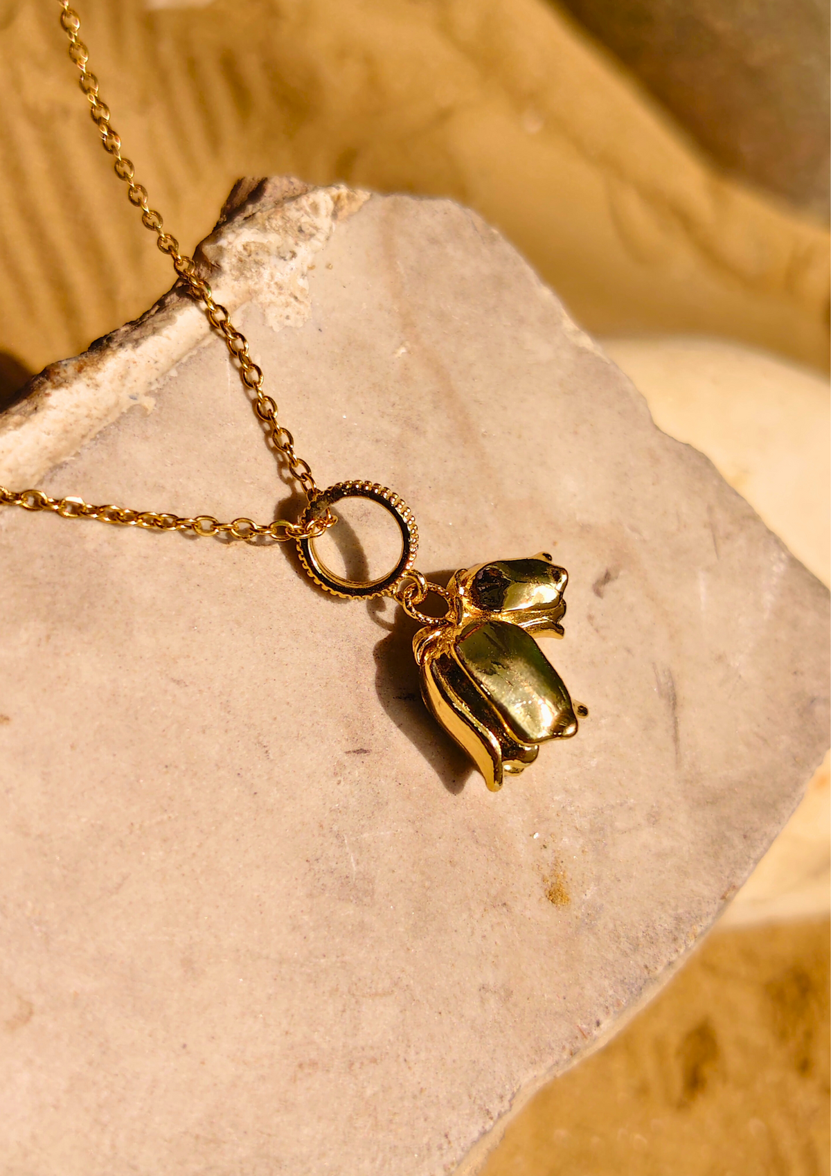 Seoraa: "Seoraa jewels Anti Tarnish Gold Plated Eternal Rose Charm Pendant, trendy statement piece for everyday wear, waterproof and hypoallergenic."