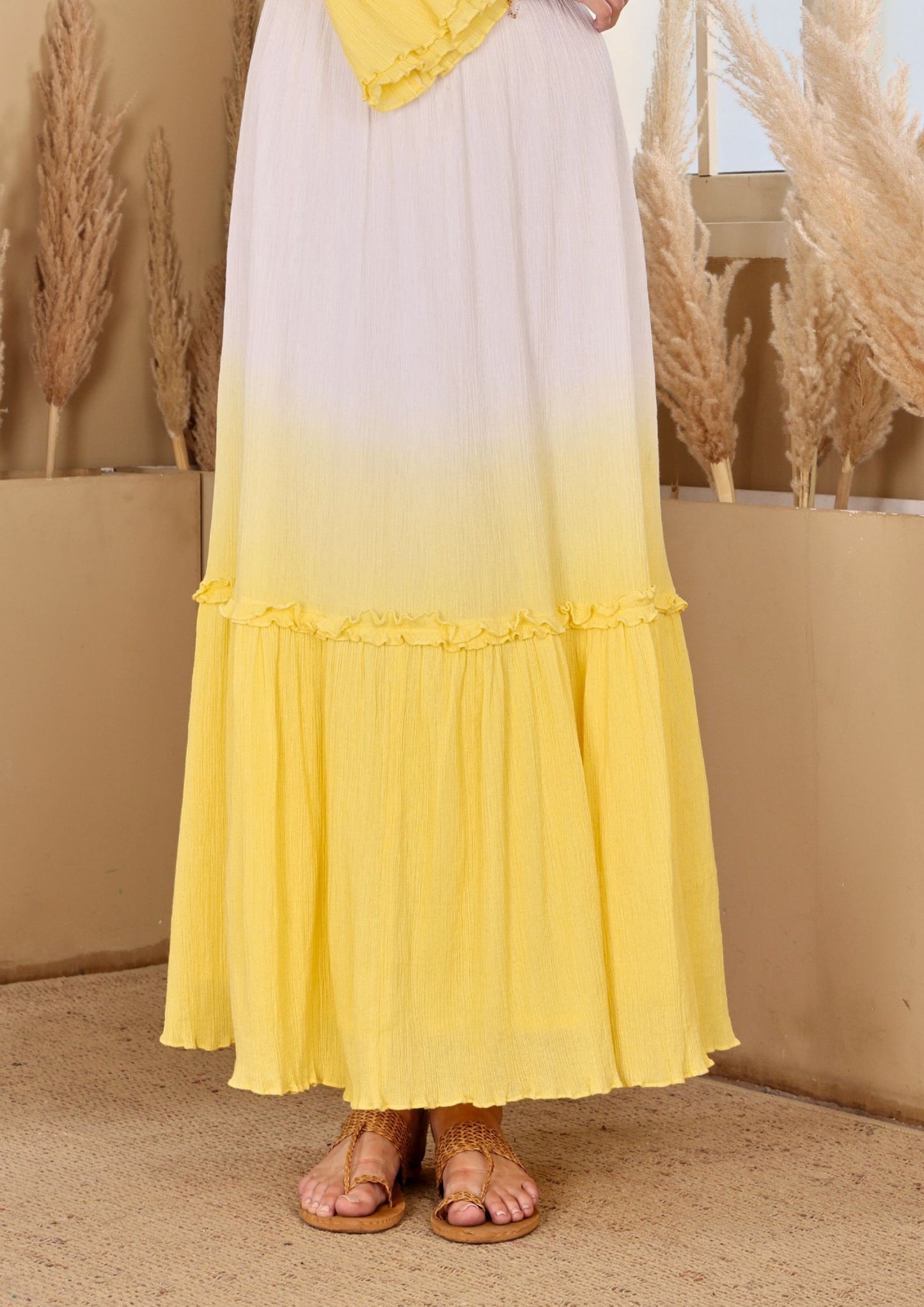 Sehora Elegant Ombre Dress with sunset inspired style, perfect for resort wear