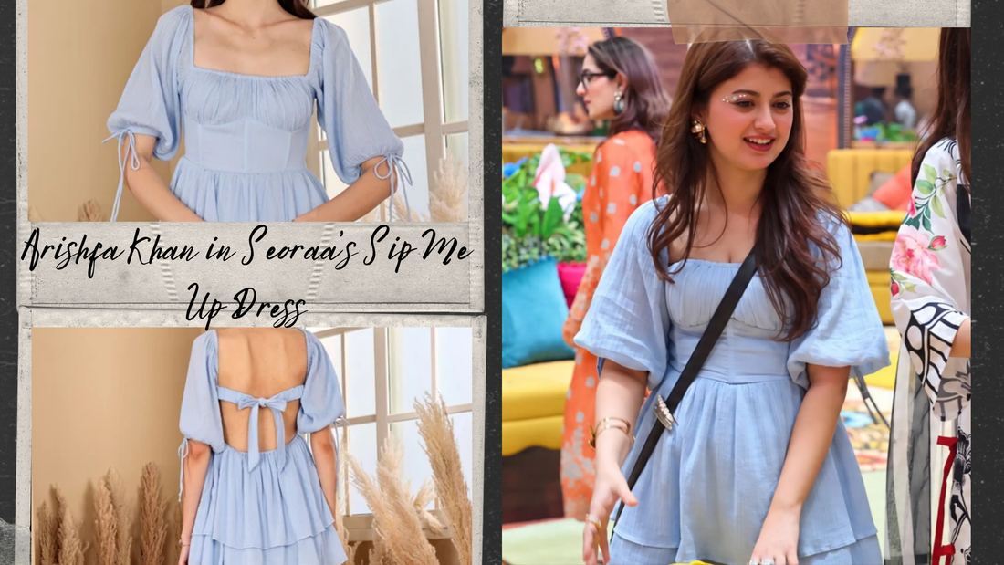 Arishfa Khan in Seoraa’s Sip Me Up Mini Dress: Effortless Style Inspiration