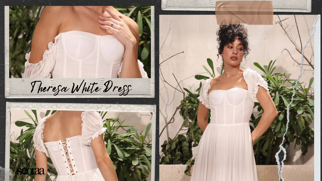 Theresa White Dress – Effortless Elegance in Georgette