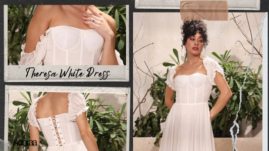 Theresa White Dress – Effortless Elegance in Georgette