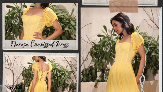 Theresa Sunkissed Dress – A Radiant Georgette Summer Statement