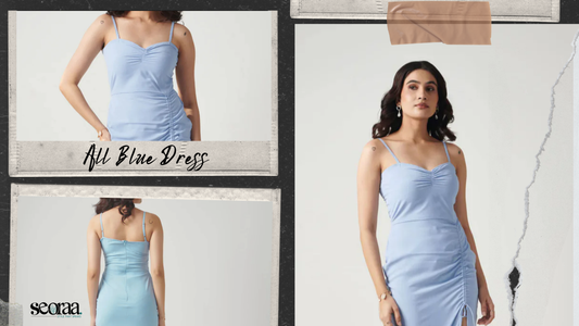 All Blue Dress – A Fresh and Playful Blue Dress for Effortless Style