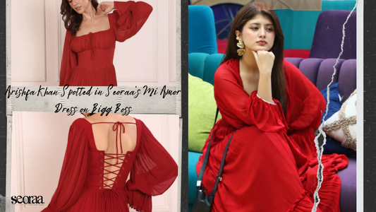 Arishfa Khan Spotted in Seoraa’s Mi Amor Dress on Bigg Boss