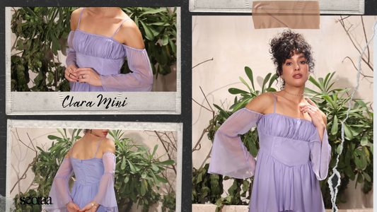 Clara Mini Dress – A Romantic Purple Chiffon Dress Made to Turn Heads