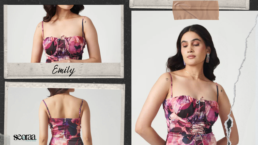 Seoraa Emily Dress: A Fetch & Flirty Floral Statement for Every Woman