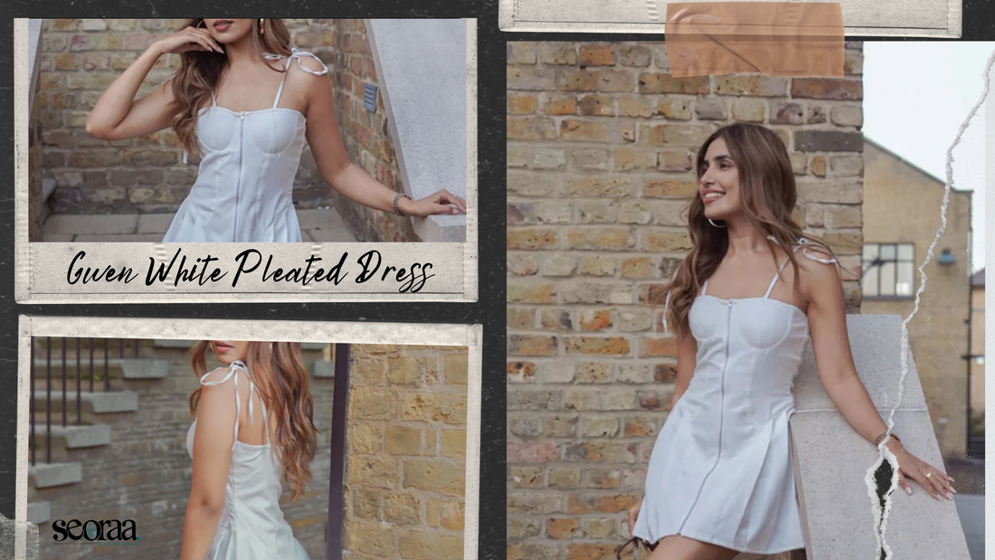 Gwen White Pleated Dress: The Perfect Fit-and-Flare Look for 2026