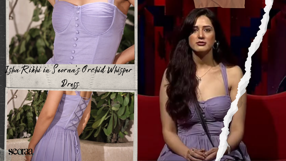 Isha Rikhi in Seoraa’s Orchid Whisper Dress