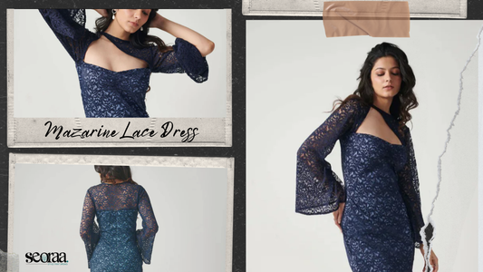 Mazarine Lace Dress: The Navy Blue Midi Every Woman Needs in 2026