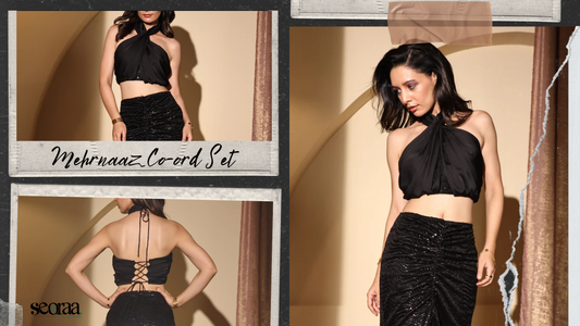 Mehrnaaz Co-Ord Set – Timeless Luxury in Black