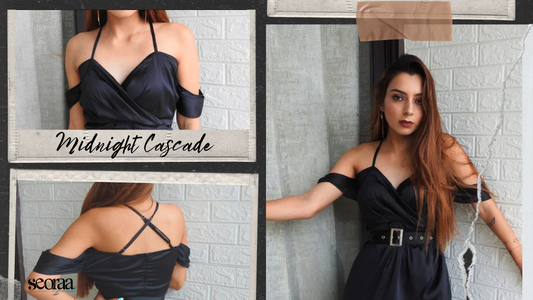 Midnight Cascade Dress – A Golden Caramel Satin Gown Made to Steal the Spotlight